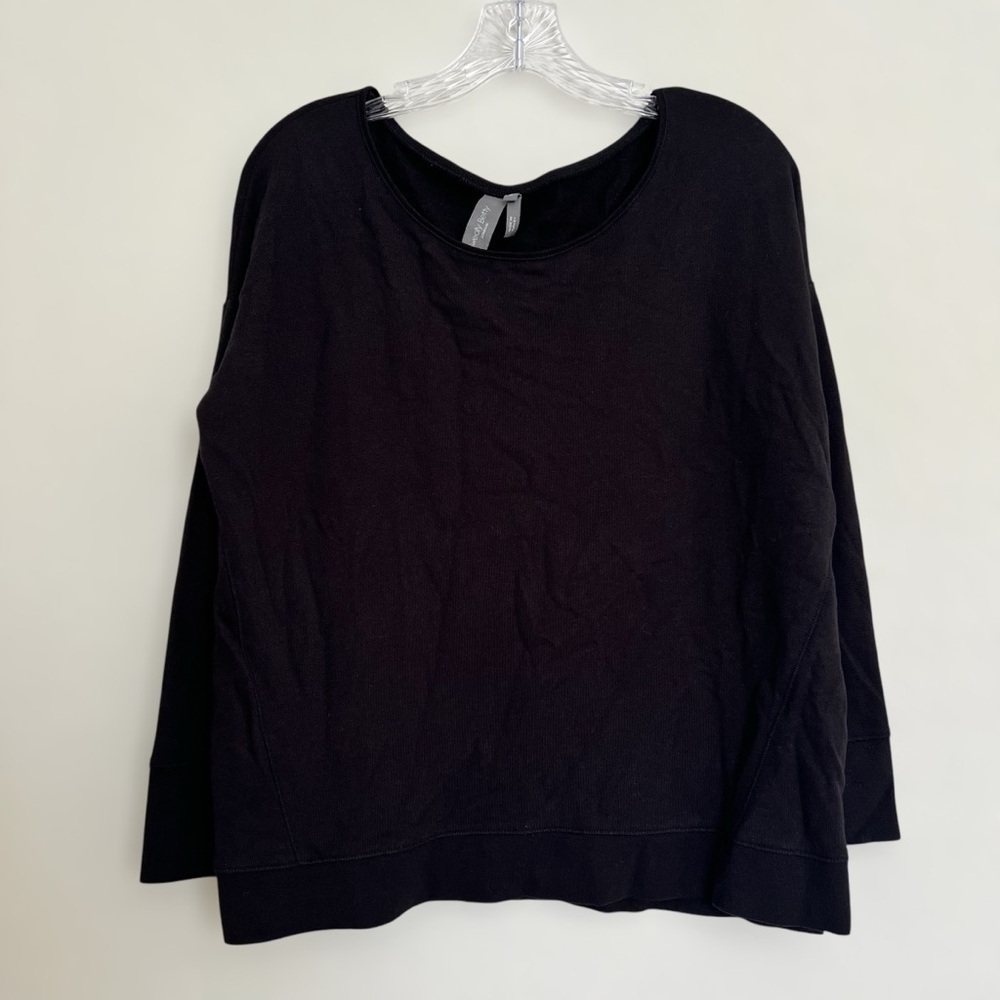 Sweaty Betty Black Oversized Sweater Sz S Athleisure Capsule Workout Sporty